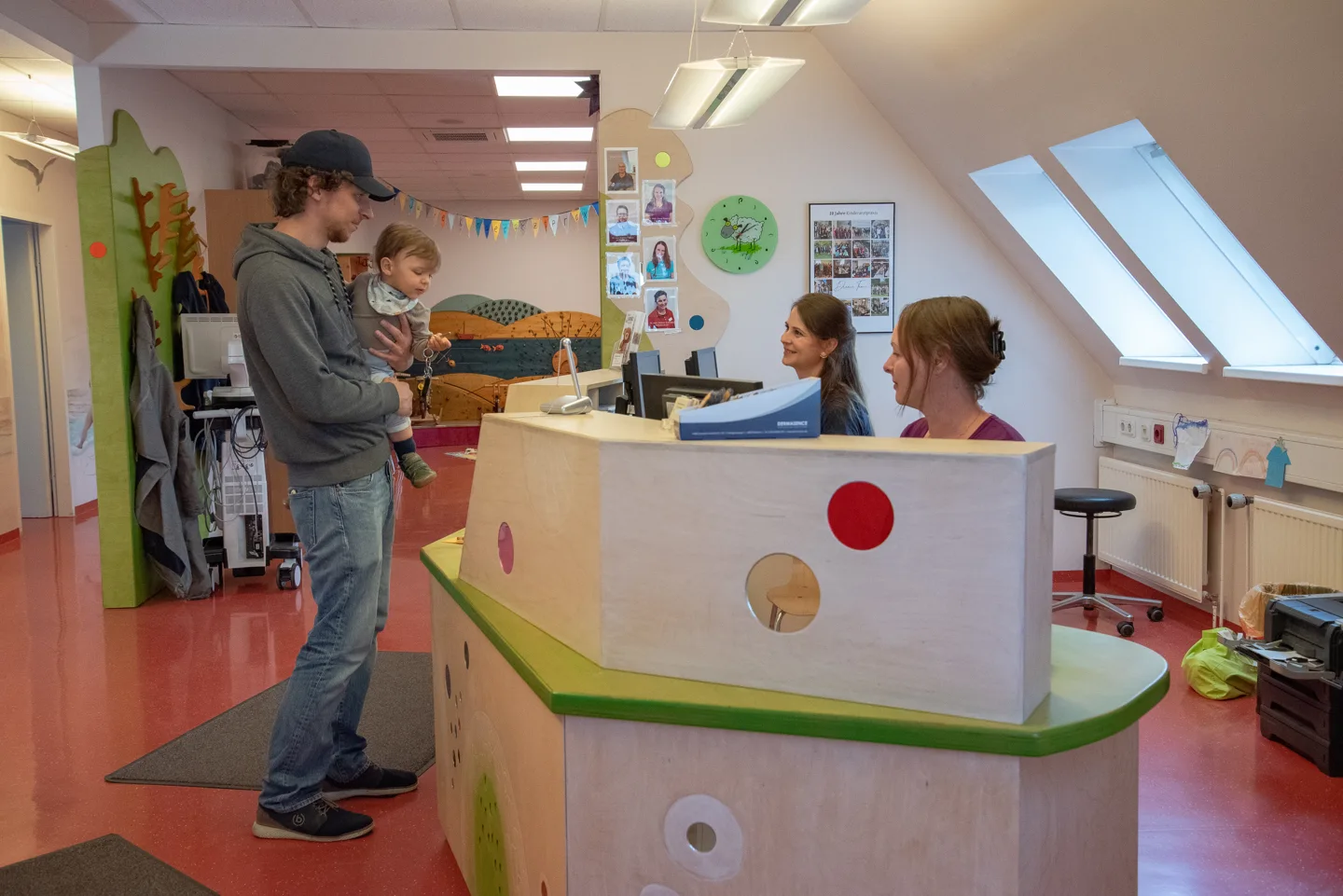 Empfangsbereich der Praxis in Hohen Neuendorf